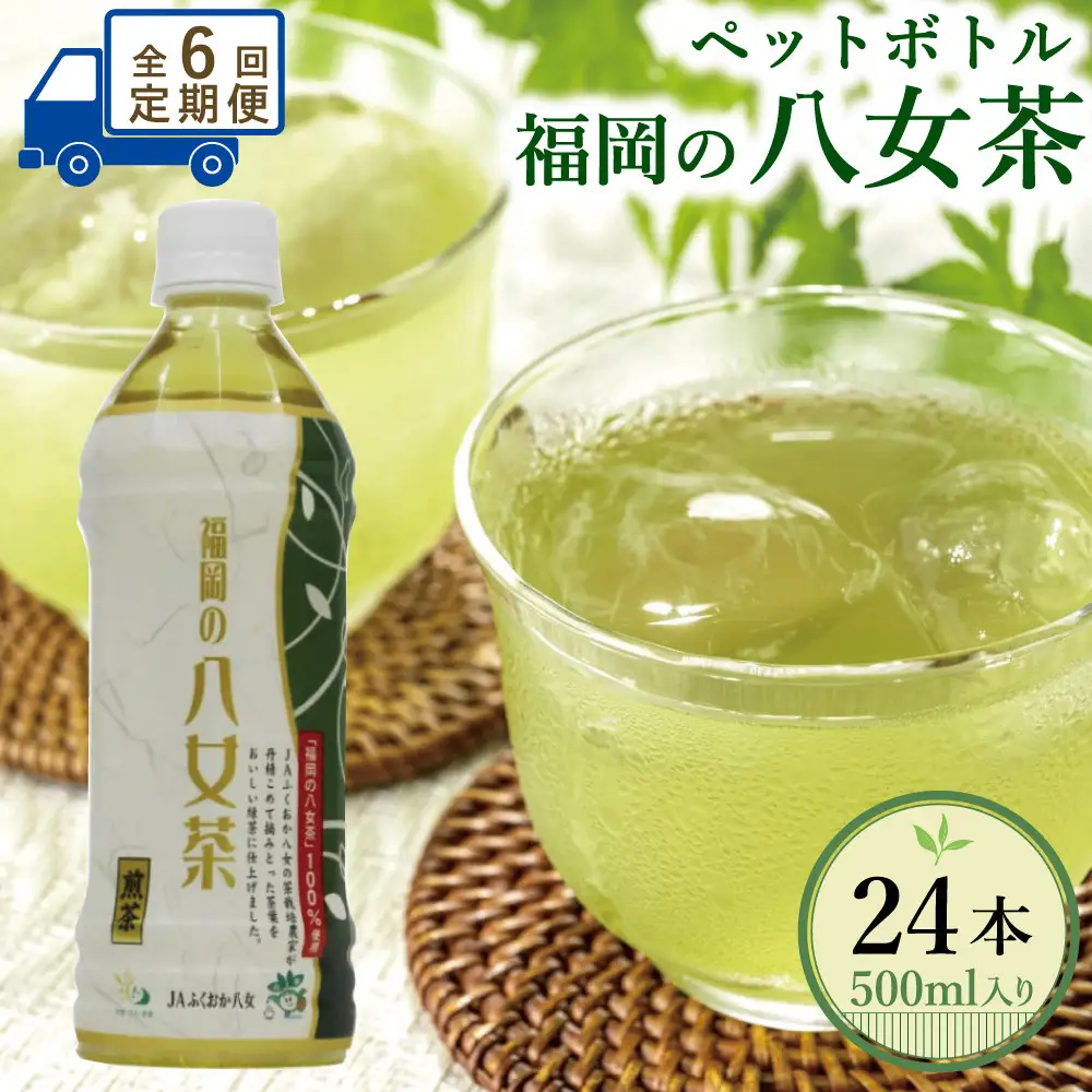 【全6回毎月定期便】八女茶 煎茶ペットボトル 500ml×24本