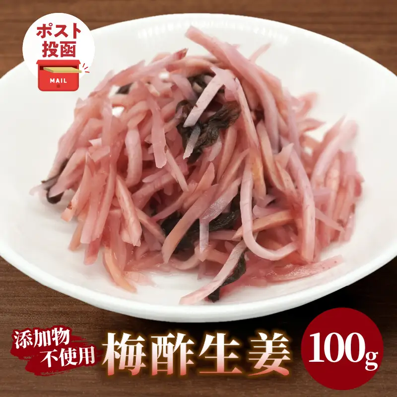 ＼ポスト投函／梅酢生姜100g おかず 漬物 野菜 加工品 国産_T037-0105