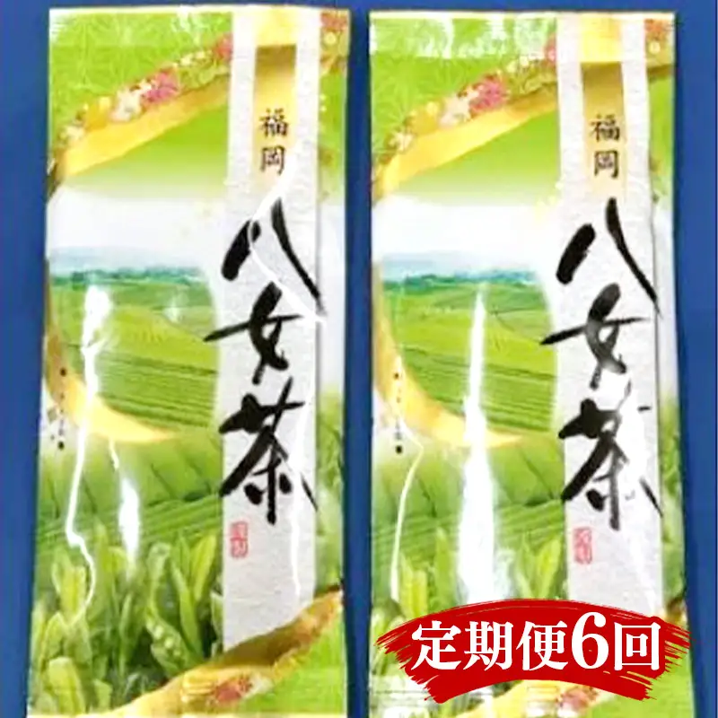 【定期便6回】八女茶　煎茶セット　100g×2袋【八女茶 お茶 茶 煎茶 セット 福岡 筑前町 ふるさと納税 送料無料 おすすめ ギフト プレゼント FL175】【価格改定】
