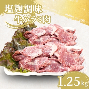 牛ハラミ 塩麹調味 1.25kg 牛ハラミ