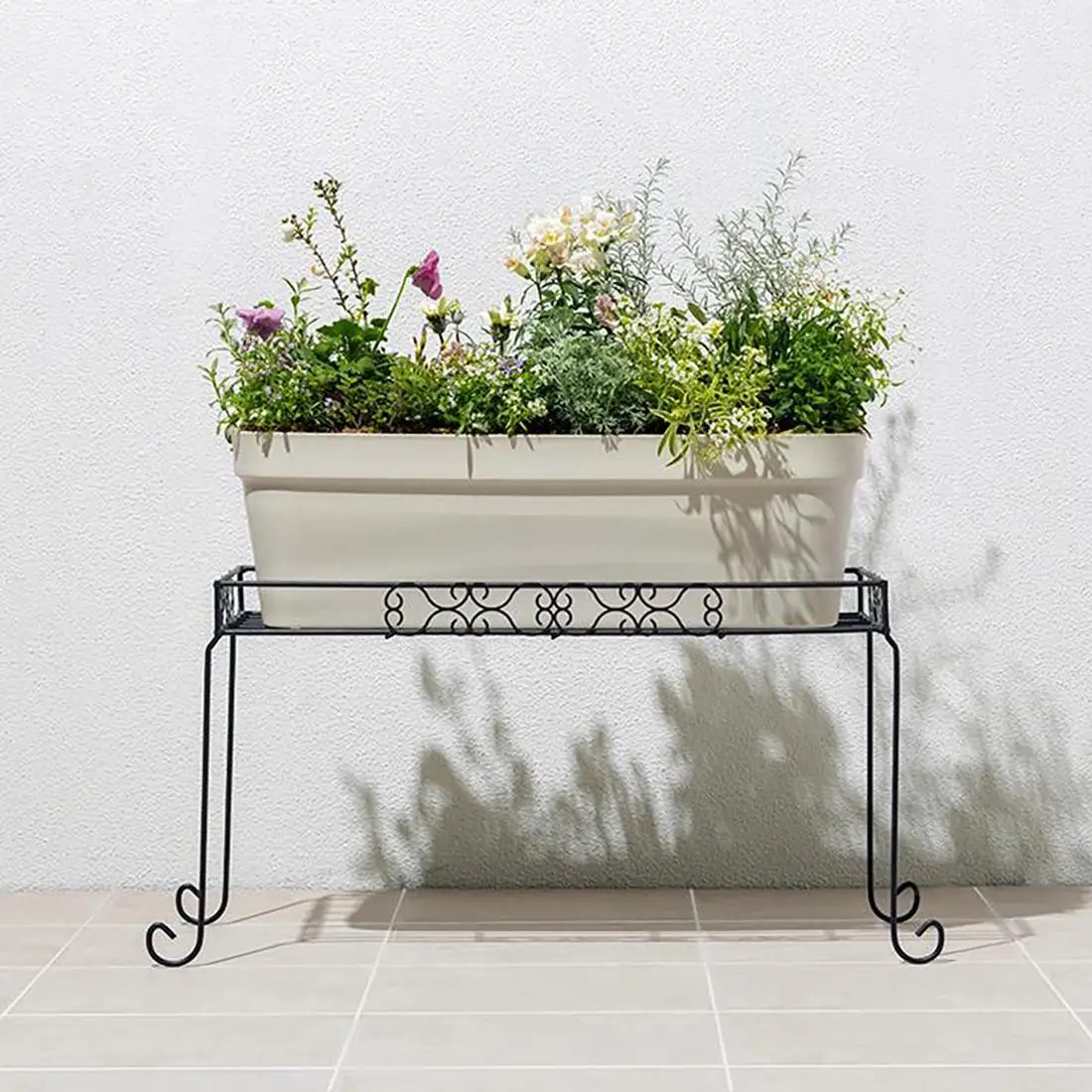 98920100 デザインフラワースタンド スクエア M 約幅71.5cm×奥行31.5cm×高さ35cm