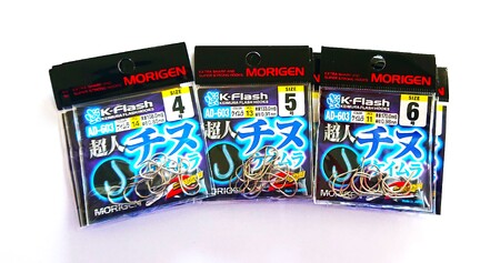 もりげん(MORIGEN)　釣針　超人チヌ　ケイムラ　9枚セット(4号・5号・6号/各3枚)　釣り針 釣り チヌ 黒鯛