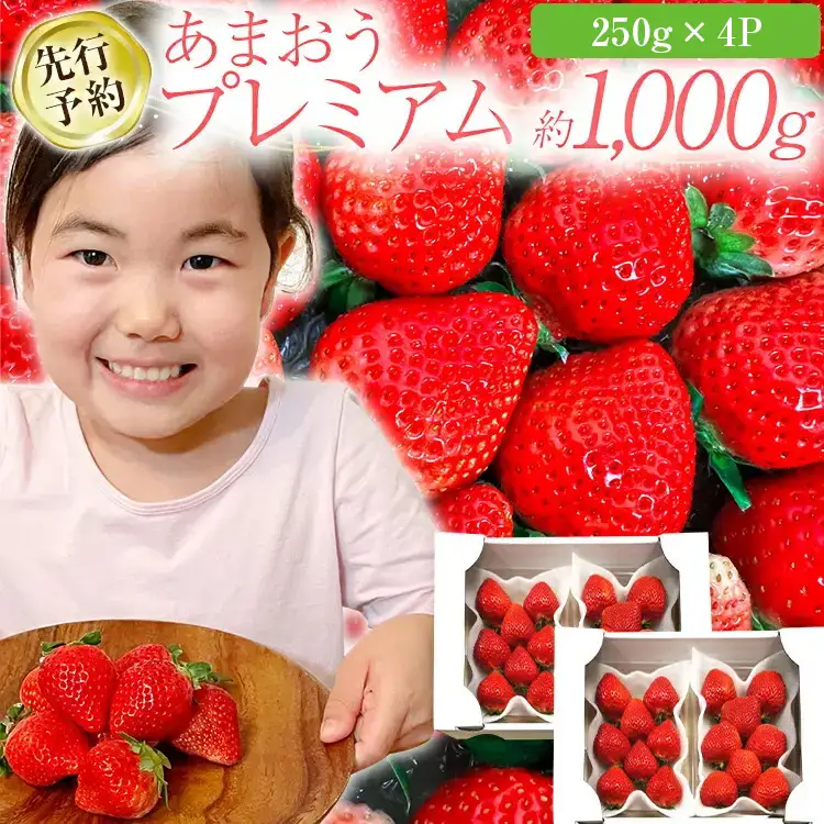 福岡県産あまおう 約250g×4P《2027年3～4月発送》CL002