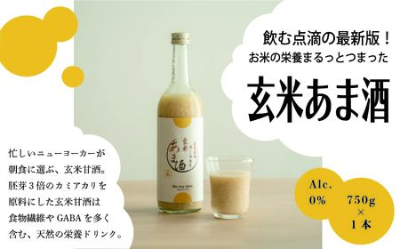 甘酒 幻の玄米 自然栽培 カミアカリ 玄米甘酒 750g 【009-49】　