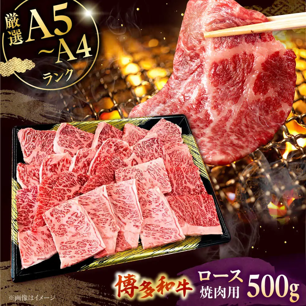 数量限定 博多和牛 ロース 焼肉用 500g [ADBZ045] 焼肉 焼肉用 牛肉 国産