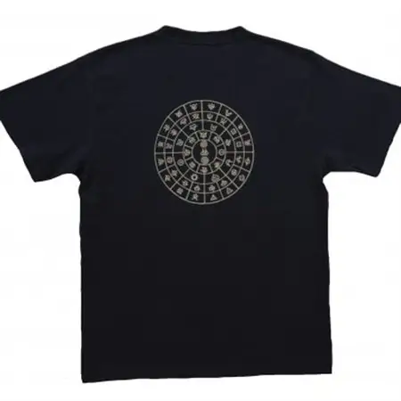 Tシャツ ふとまに 太占 姫川薬石 ネイビー (半袖 Lサイズ)【1619404】