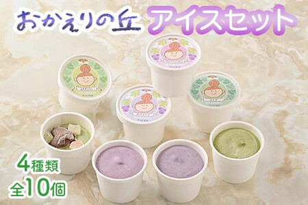 栃木県市貝町「おかえりの丘」おかえりの丘アイスセット◇ ｜ アイスクリーム アイスミルク ブルーベリー よもぎ おやつ