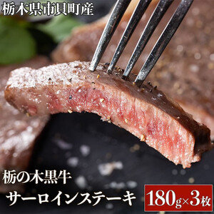 栃木県市貝町産　栃の木黒牛サーロインステーキ　※離島不可（北海道、沖縄本島は配送可能）≪牛肉 国産 おうちごはん ご褒美 冷凍 記念日 ギフト プレゼント 贅沢≫