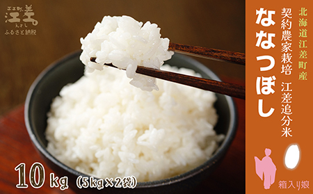 【令和8年産　新米予約：10月より順次発送】契約農家栽培 江差追分米『ななつぼし』【10kg（5kg×2袋）】令和8年産　2026年産　北海道江差町産　北海道米　白米　精米　お米　おこめ　こめ　ご飯　ごはん　農家直送　単一原料米　ブランド米　甘みと粘りの調和