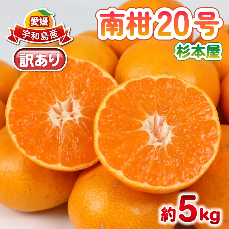 【愛媛みかん】訳あり 南柑20号 みかん 5kg 杉本屋 愛媛 B010-143015