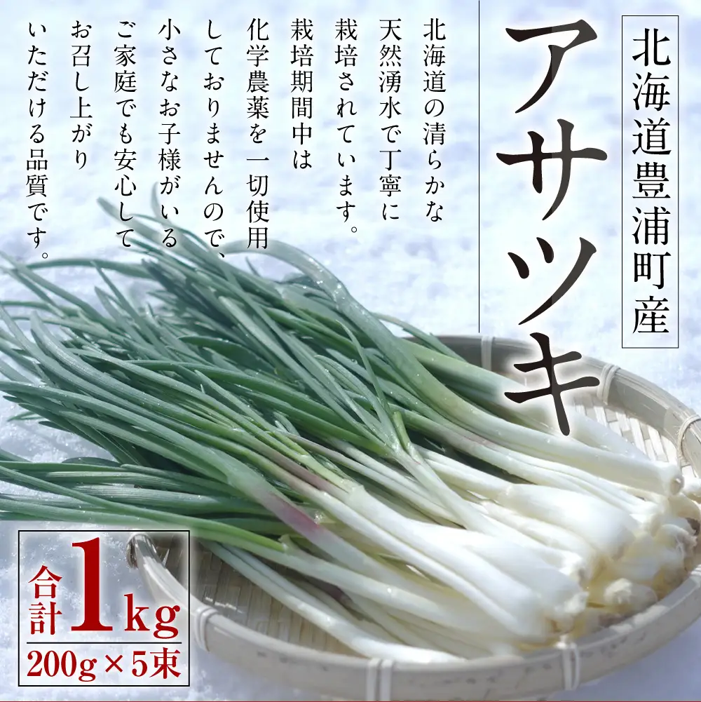 アサツキ 200g×5束 【2027年2月上旬以降順次発送】 