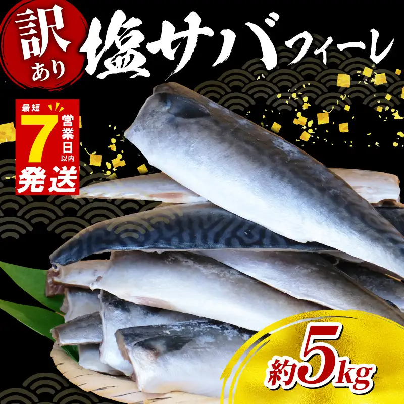 訳あり さば 塩鯖約5kg規格外 サバ 旭市