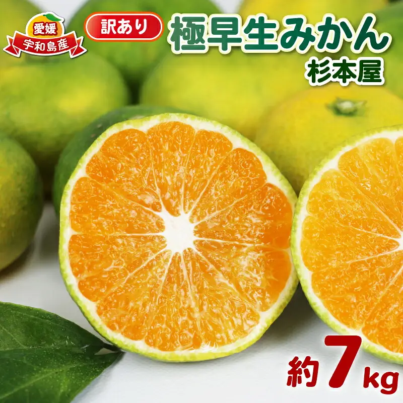 温州みかん 訳あり 極早生 7kg 杉本屋 温州みかん B010-143022