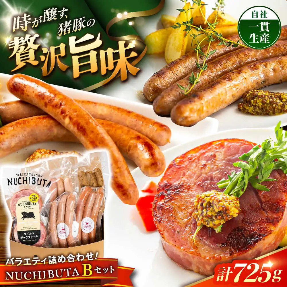 ステーキ ソーセージ 『NUCHIBUTA Bセット』 豚肉 ポークステーキ ソーセージ 詰め合わせ  BCAR004 豚肉