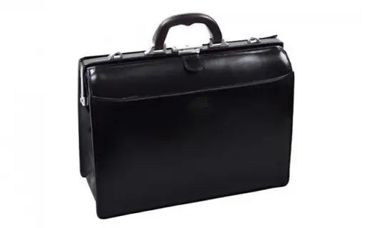サドル 牛革口開きダレスバッグ 22304-01 ブラック