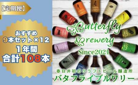 楽器シリーズのクラフトビールが毎月１回9本1年間届きます。（計12回） クラフトビール  クラフトビール 定期便