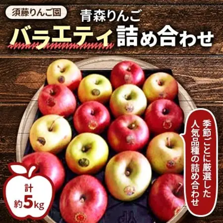 【令和8年11月下旬発送開始】青森りんご「バラエティ詰め合わせ」約5kg(家庭用)【配送不可地域：離島】【1118135】