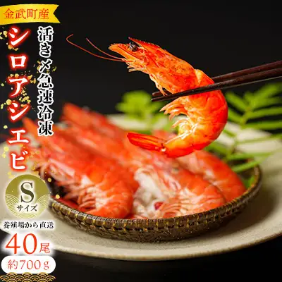 エビ【養殖場から直送】活き〆急速冷凍 金武町産 シロアシエビ　Sサイズ （バナメイエビ） 海老