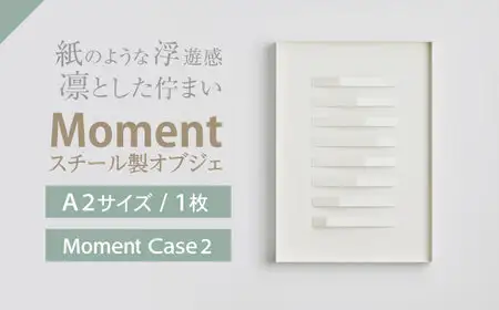 Moment(ﾓﾒﾝﾄ) Case 2 / インテリア オブジェ スチール クリエイティブ 幾何学的 モダン 壁掛け デザイン デザイナーズ アート / 株式会社日本ベネックス [AHCC019]