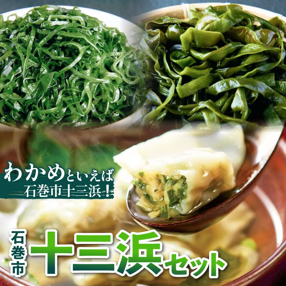 石巻市十三浜セット 石巻 宮城 ワカメ わかめ 塩蔵わかめ 塩蔵茎わかめ 塩蔵昆布 きざみ昆布 餃子 ぎょうざ セット