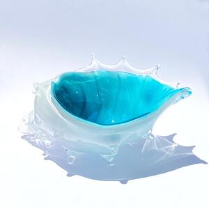  貝の形のガラスの器、リゾートラグーン「シェルの器」| ガラス ガラス