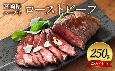 宮崎県産 ローストビーフ 1本 250g ハーブ牛