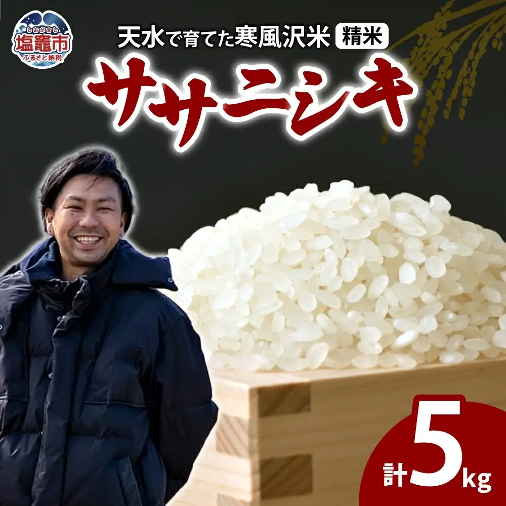 米 5kg ササニシキ 精米 (11月～順次発送) お米 ｜ne00001-5