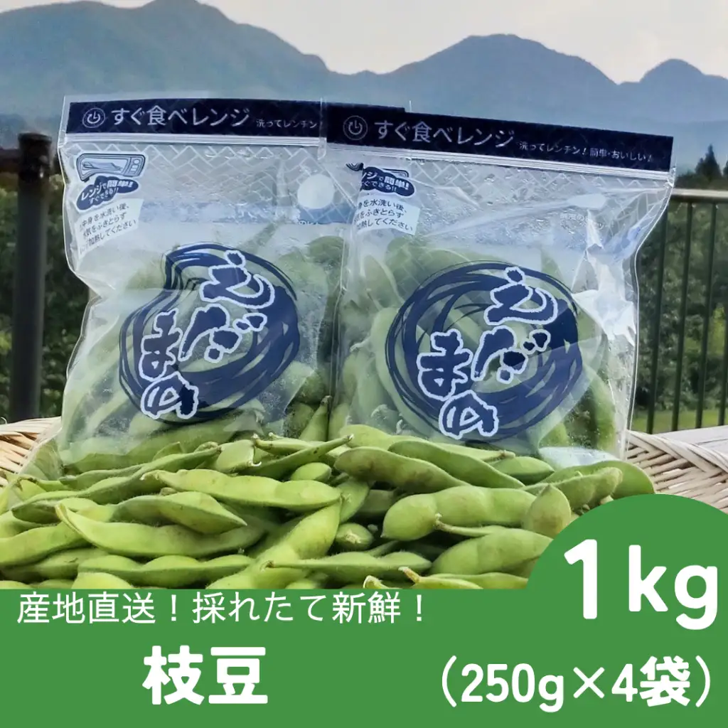 採れたて新鮮！！　高山村の枝豆　1ｋｇ