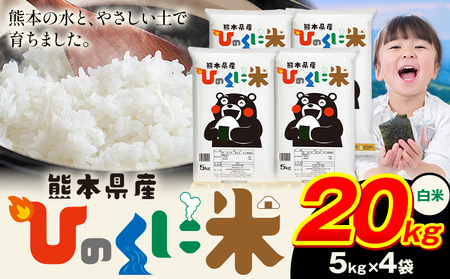 白米 精米 ひのくに米 20kg  《7-14日以内に出荷予定(土日祝除く)》