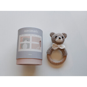 HOPPL（ホップル）手編みamimals（アミマルズ） ガラガラ Bear