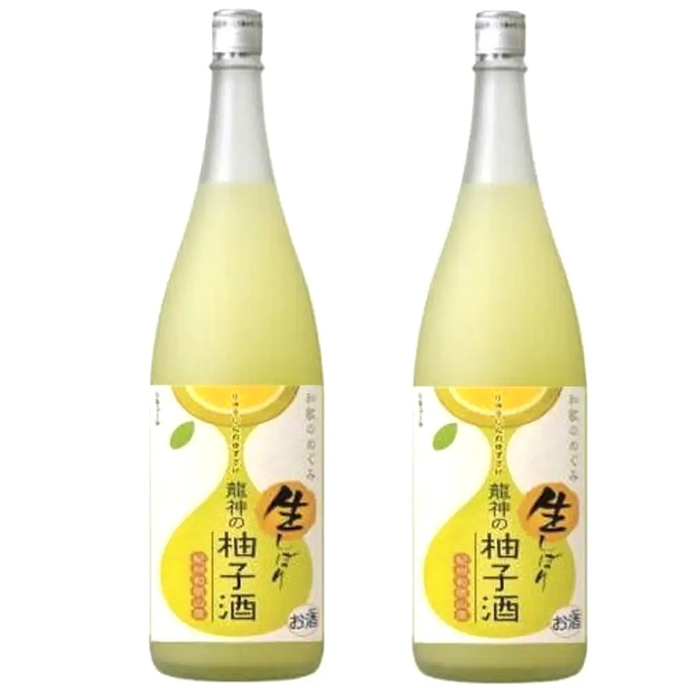 和歌のめぐみ 生搾り「龍神の柚子酒」1800ml 2本 ［HCS6］