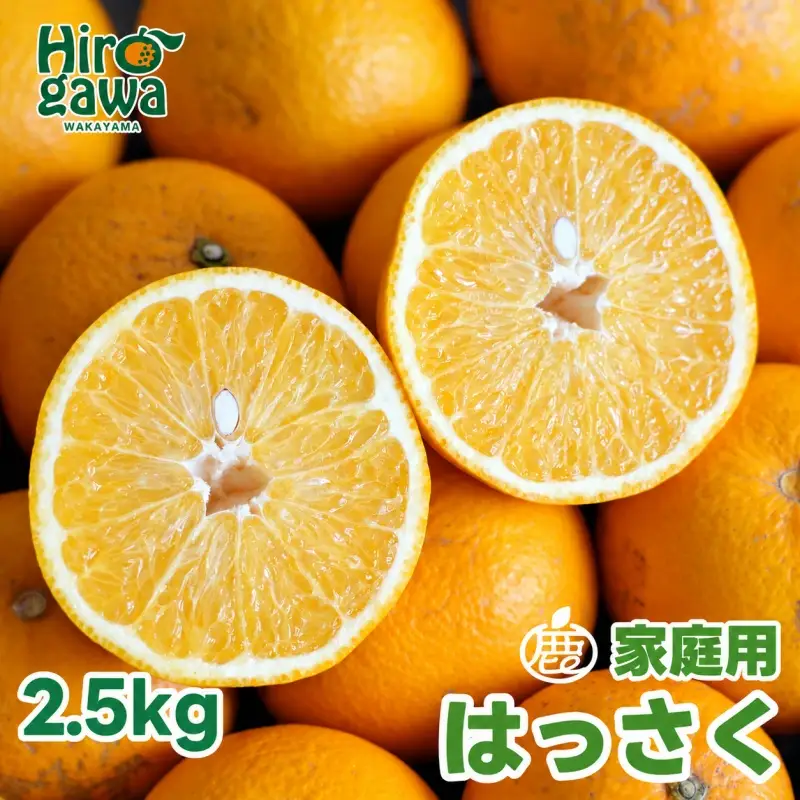 はっさく 2.5kg+250g（痛み補償分） 家庭用 光センサー / 八朔 訳あり 甘い 和歌山 有田 柑橘 ※1月上旬〜4月下旬頃に順次発送予定 ※北海道・沖縄・離島への配送不可 【ikd021-c-2d5A】