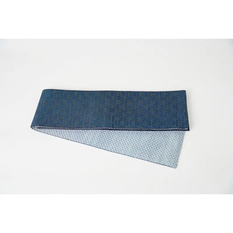 半幅帯　星空（紺）*リバーシブル幅約15.2cm×長さ約420cm