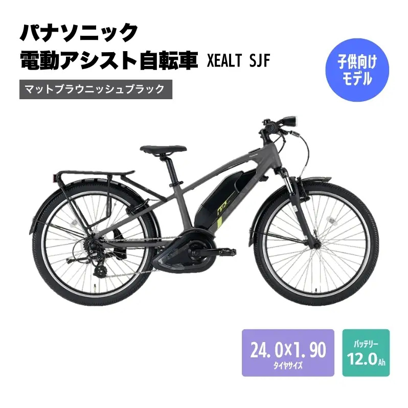 子供用電動アシスト自転車 XEALT SJFブラック 自転車