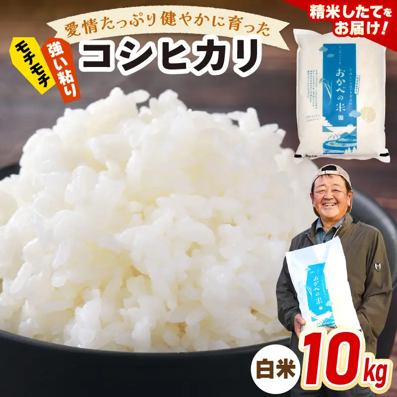 令和8年産 愛情たっぷり健やかに育った もちもち 甘い コシヒカリ（白米）10kg【新米 米】 [m29-b007]