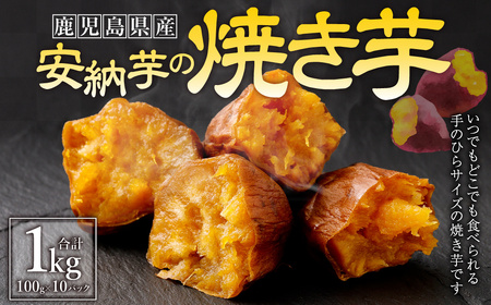 【鹿児島県 種子島産】安納芋 の 焼き芋 合計1kg（100g×10パック） 芋 焼きいも おいも いも AS-363