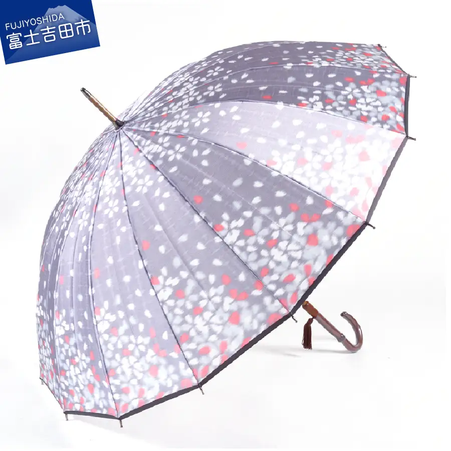 高級雨傘「桜吹雪」紫色 