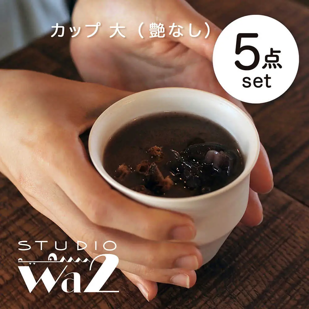 【波佐見焼】KINU カップ 大 5点セット（艶なし）【studio wani】[MB74]