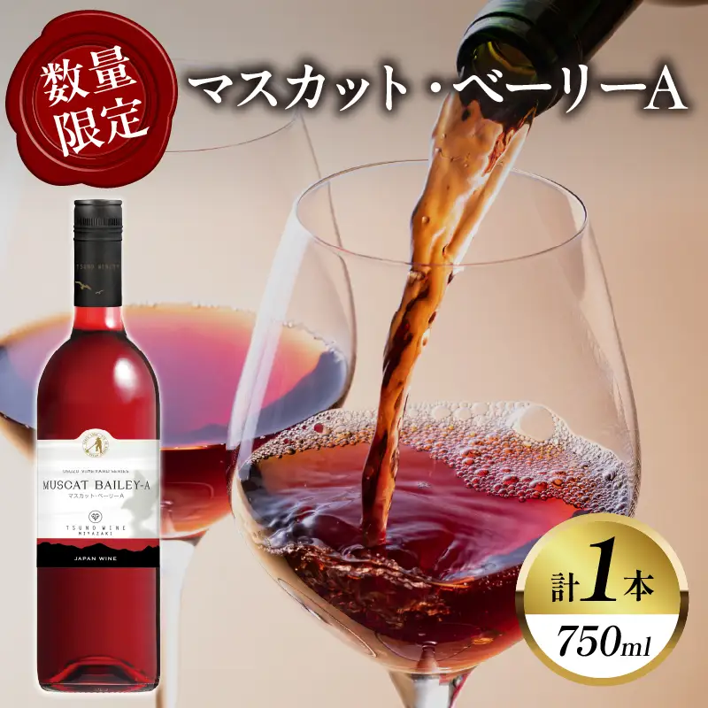【数量限定】マスカット・ベーリーA (計1本) 酒 飲料 アルコール 国産_T014-0245