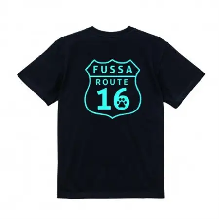 CafeどすオリジナルTシャツ　B柄黒　Mサイズ【1622604】