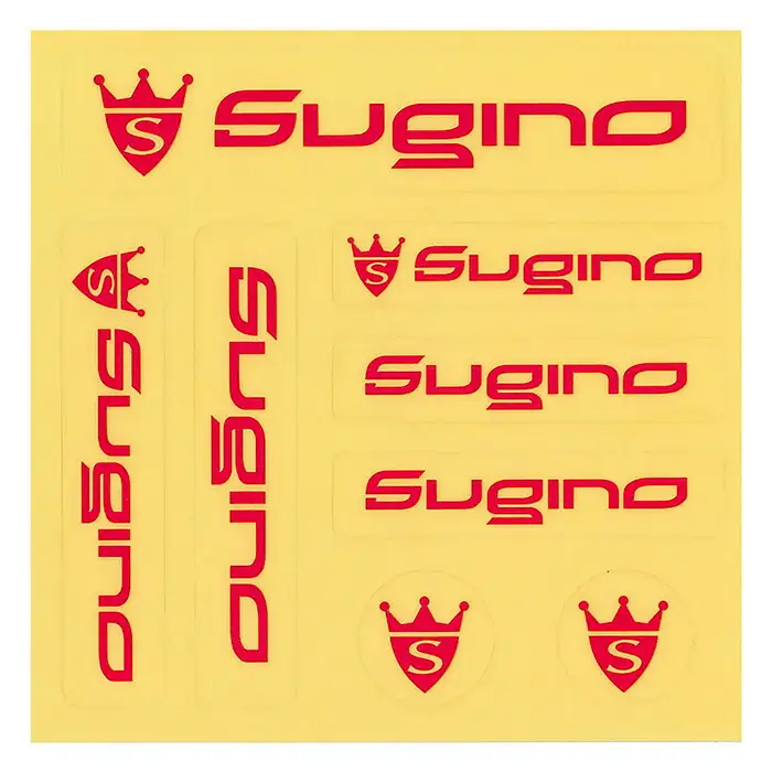 Sugino Sticker Sheet Clear＆Black ステッカー クリア ブラック 自転車パーツ スギノエンジニアリング 8-045