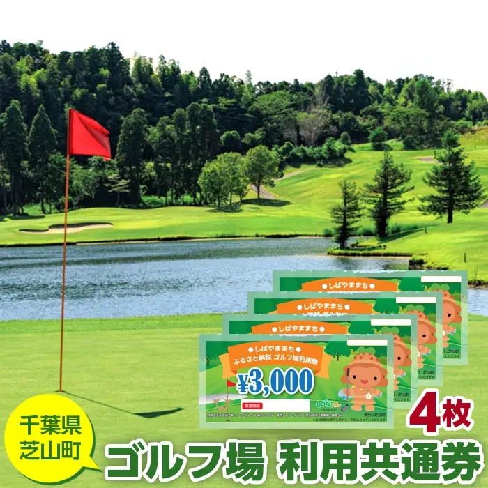 No.004 芝山町ゴルフ場利用券　4枚