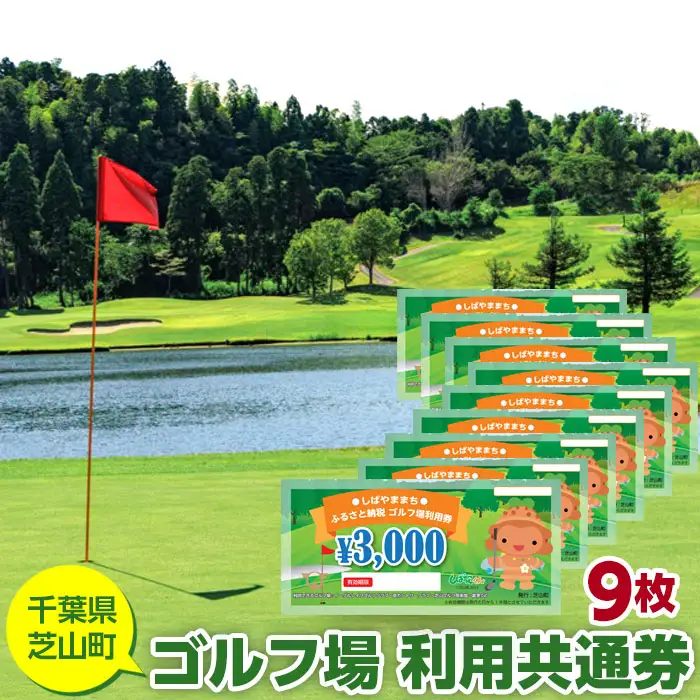 No.009 芝山町ゴルフ場利用券　9枚