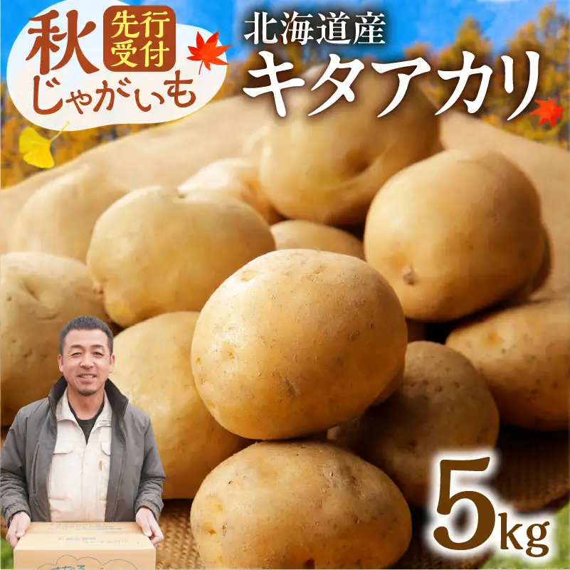 北海道の味覚定番ジャガイモ！じゃがいも キタアカリ 5kg_S041-0007-2026