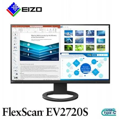 【国内生産】EIZO USB-C搭載 27型液晶モニター FlexScan EV2720S ブラック【1609242】