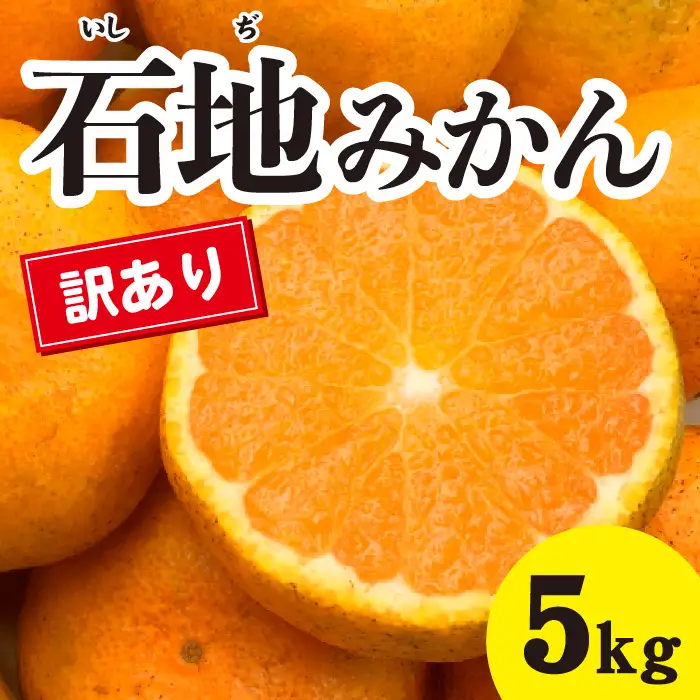 訳あり みかん 柑橘【先行受付】【2026年12月以降発送】糖度が高く濃厚！ 訳あり 石地みかん ＜約5kg＞ 広島 三原 佐木島 鷺島みかんじま 017065