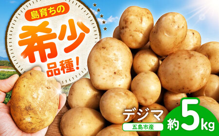 【2027年1月～4月発送】島の元気なじゃがいも!旨味抜群の『デジマ』5kg 五島市/あわたに農園[PGO004]