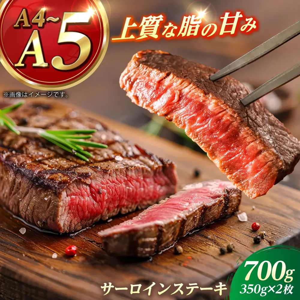 長崎和牛 サーロイン ステーキ 350g×2 【KRAZY MEAT】 A5 A4 冷凍 和牛 肉 牛肉 BBQ[RCQ003]