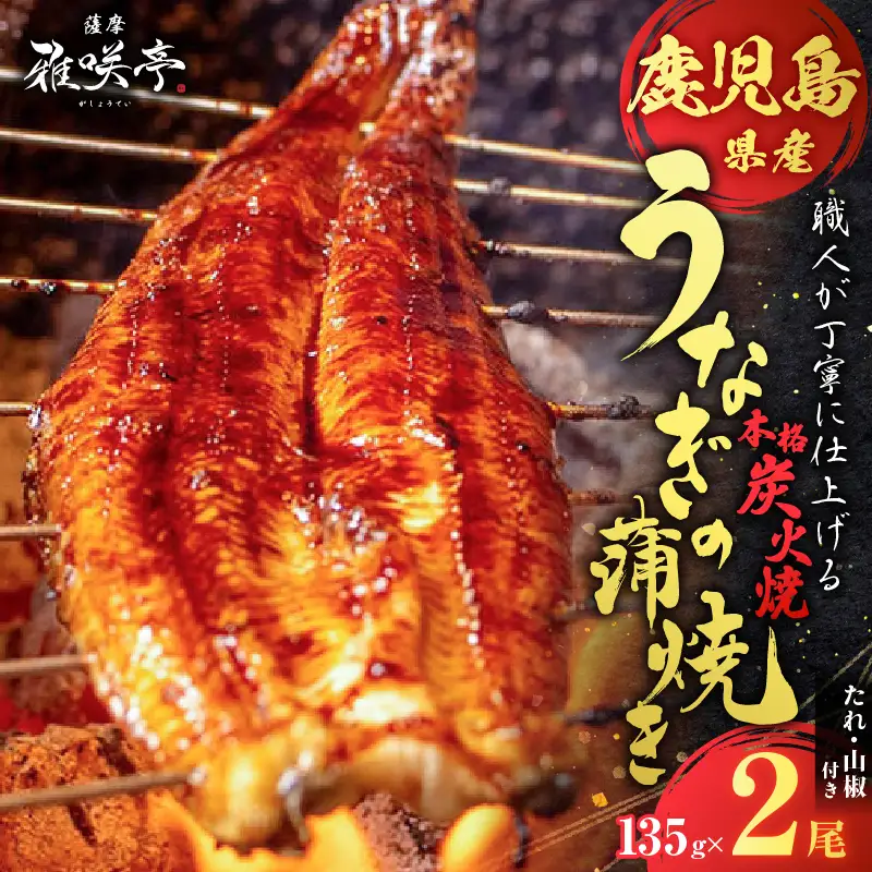 職人 が 丁寧 に 仕上げる 本格 炭火焼 鹿児島県産うなぎ の 蒲焼き 2尾 K282-001_01 魚 惣菜 総菜 冷凍