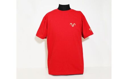 Tシャツ エリース豊島 ロゴプリント レッド サッカー Tシャツ L
